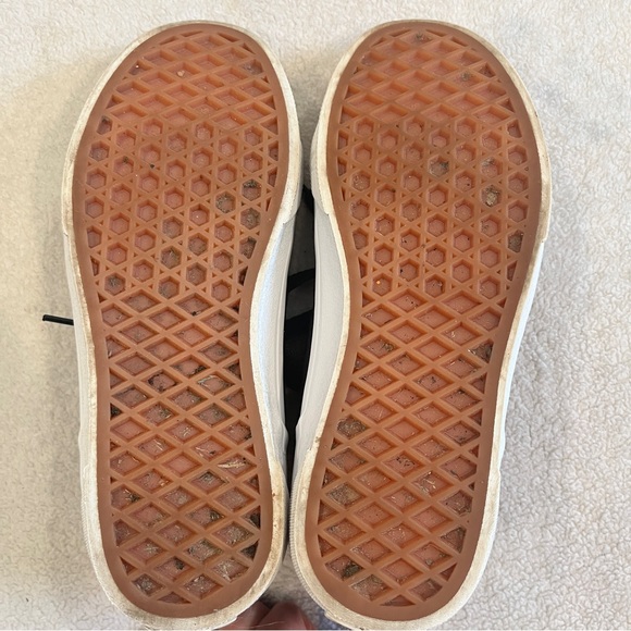 Vans Boys Size 2.5 Low Top Canvas Seldan Check Shoes Sneakers Skateboarding - Picture 10 of 12